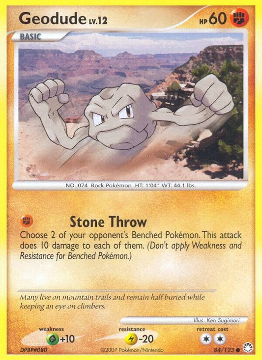 Pokemon Geodude 84/123 Mysterious Treasures