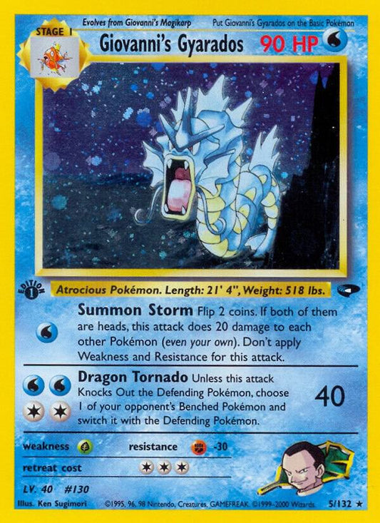 Pokemon  Giovanni's Gyarados 5/132 Gym Challenge