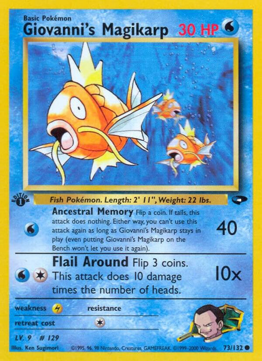 Pokemon  Giovanni's Magikarp 73/132 Gym Challenge