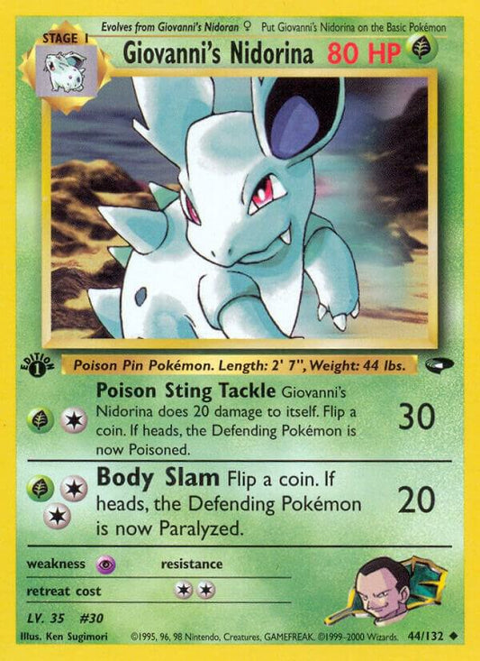 Pokemon  Giovanni's Nidorina 44/132 Gym Challenge