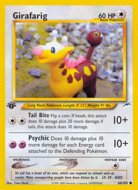 Pokemon Girafarig 66/105 Neo Destiny