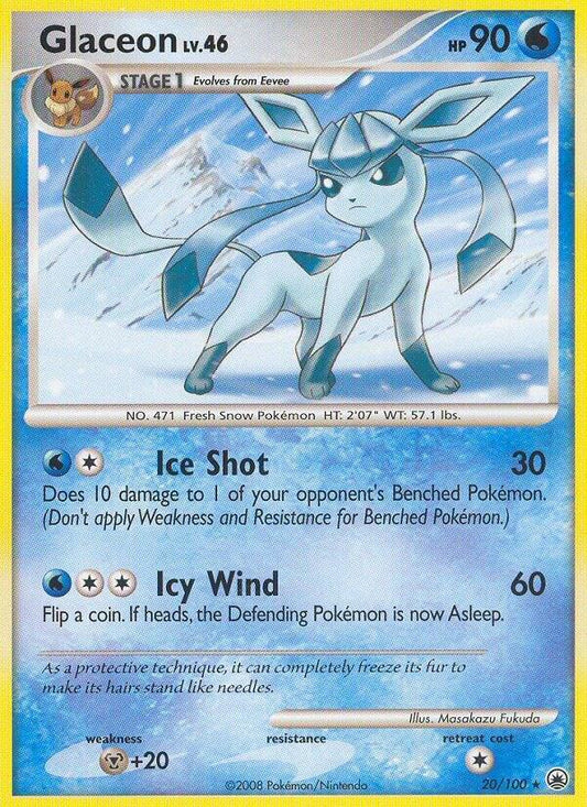 Pokemon Glaceon 20/100 Majestic Dawn