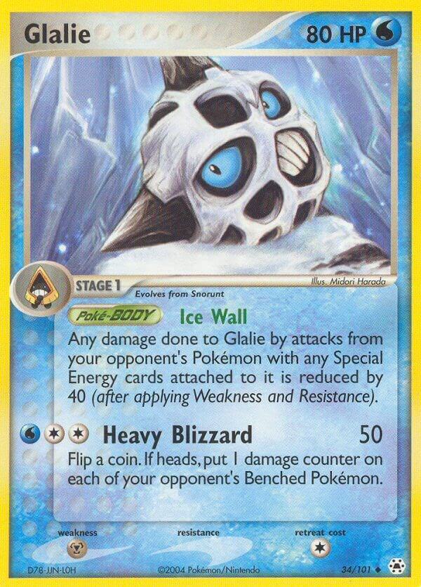 Pokemon Glalie 34/101 Hidden Legends