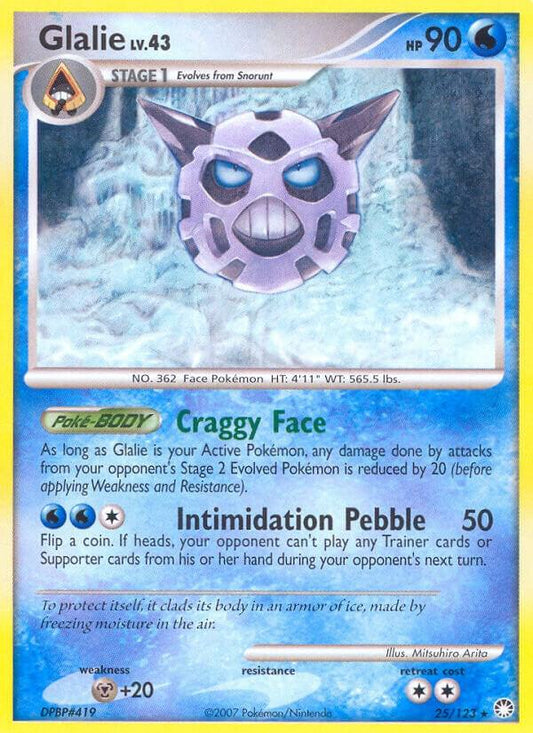 Pokemon Glalie 25/123 Mysterious Treasures
