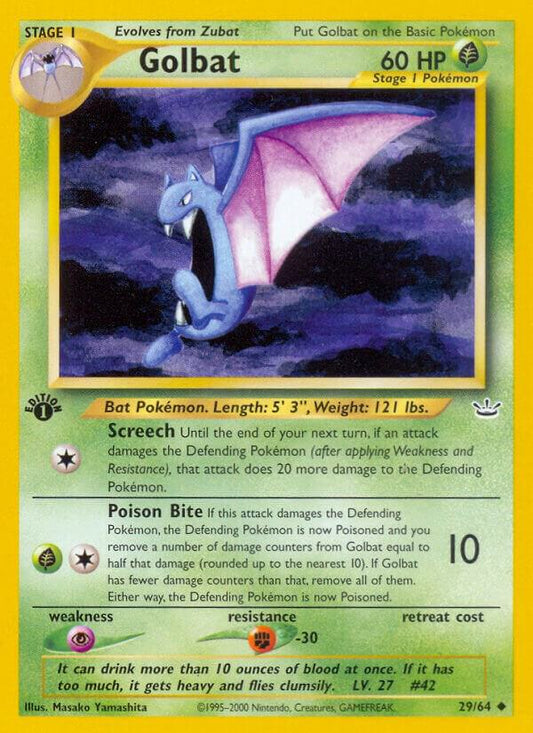 Pokemon Golbat 29/64 Neo Revelation