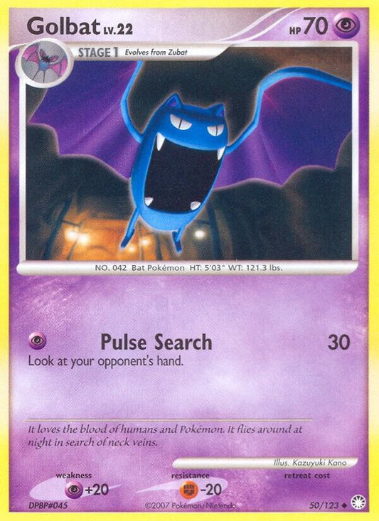 Pokemon Golbat 50/123 Mysterious Treasures