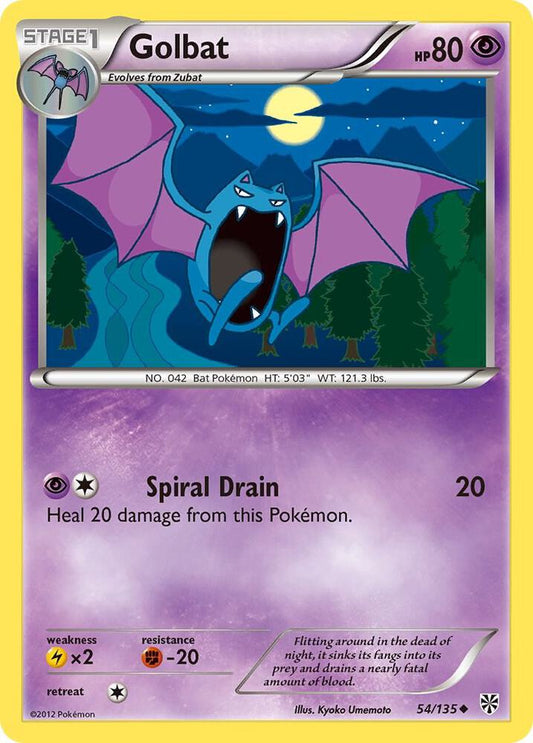 Pokemon Golbat 54/135 Plasma Storm
