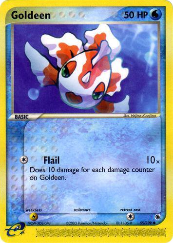Pokemon Goldeen 55/109 EX Ruby & Sapphire