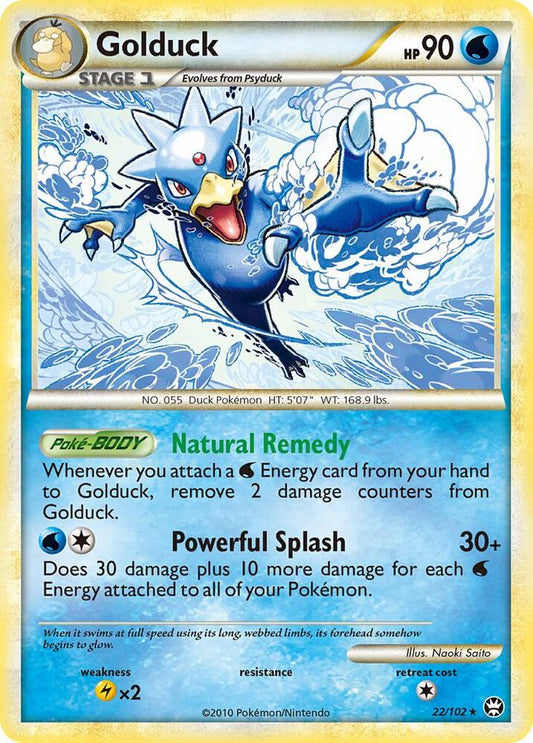 Pokemon Golduck 22/102 Triumphant
