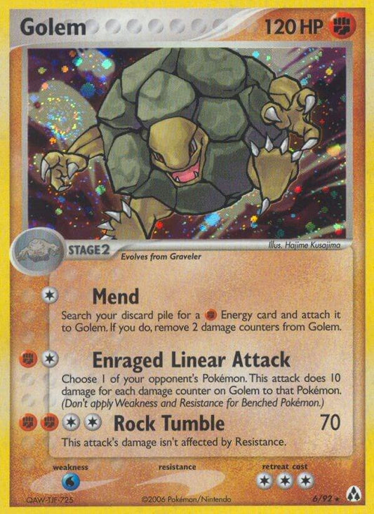 Pokemon Golem 6/92 Legend Maker
