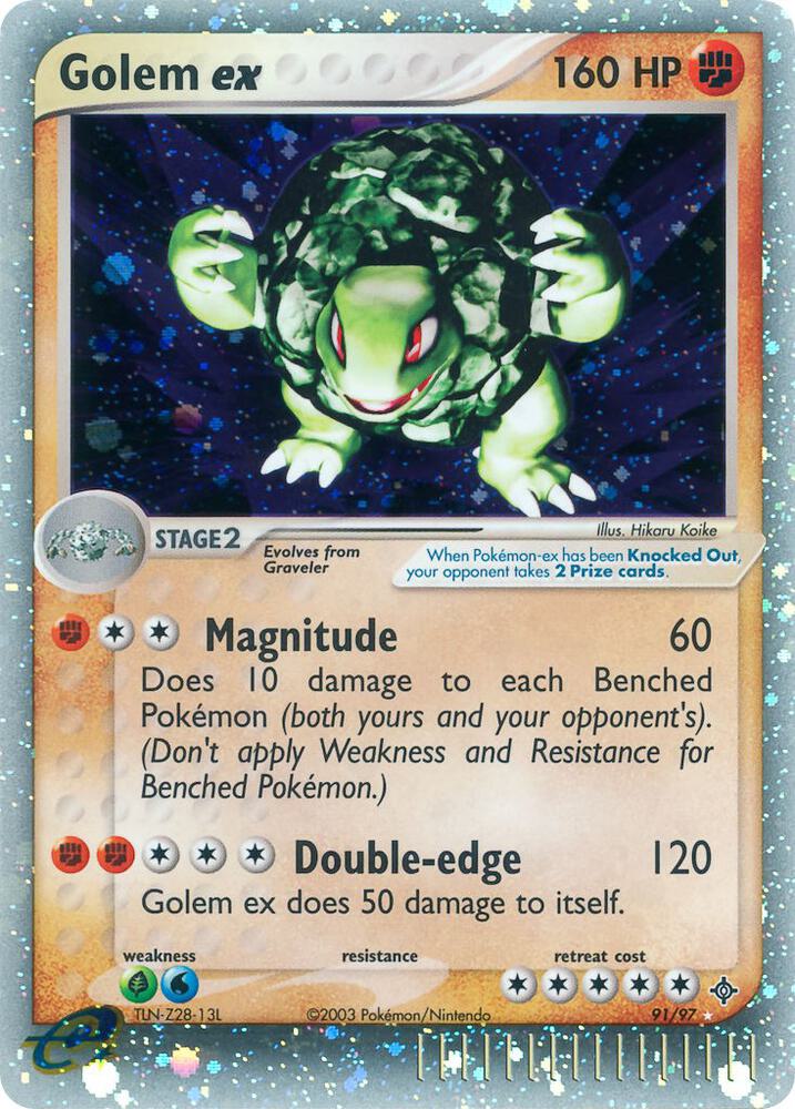 Pokemon Golem Ex 91/100 Dragon