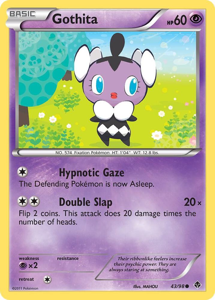 Pokemon Gothita 43/98 Emerging Powers