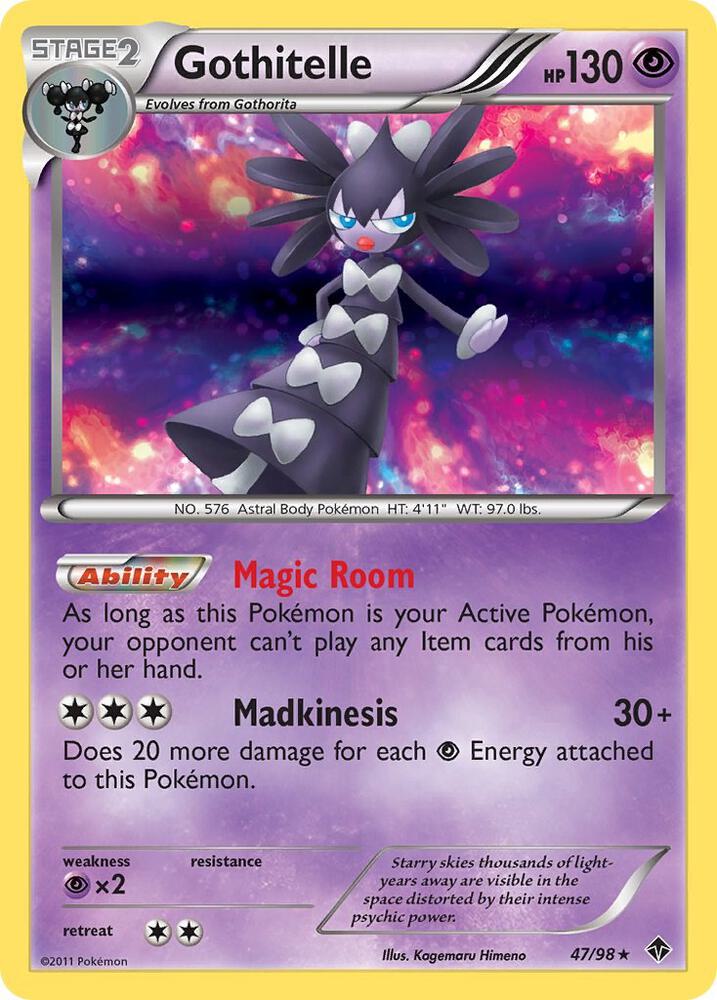 Pokemon Gothitelle 47/98 Emerging Powers