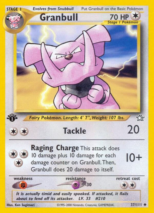 Pokemon Granbull # 37 Neo Genesis