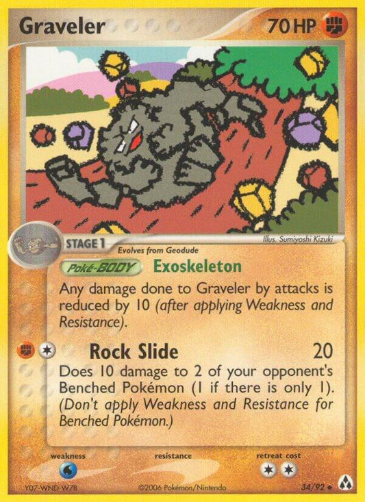 Pokemon Graveler 34/92 Legend Maker