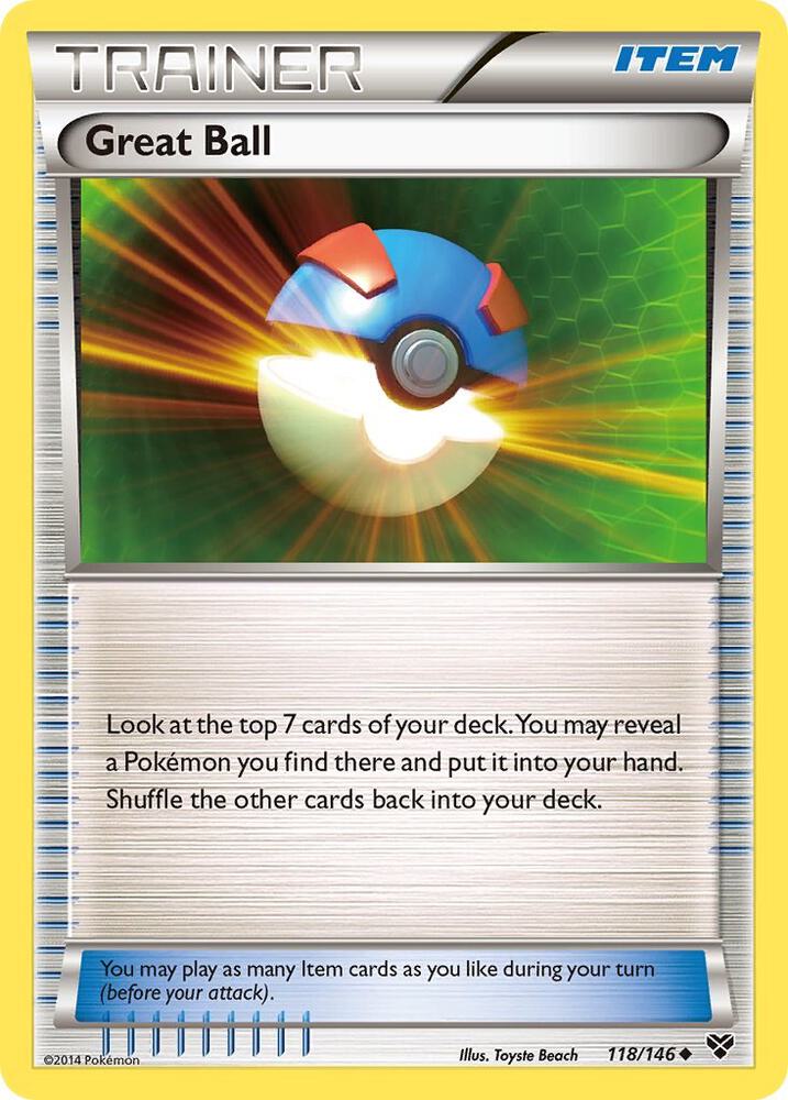 Pokemon Great Ball 118/146 XY