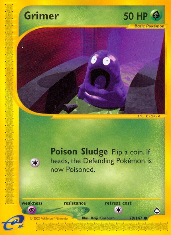 Pokemon Grimer 79/147 Aquapolis