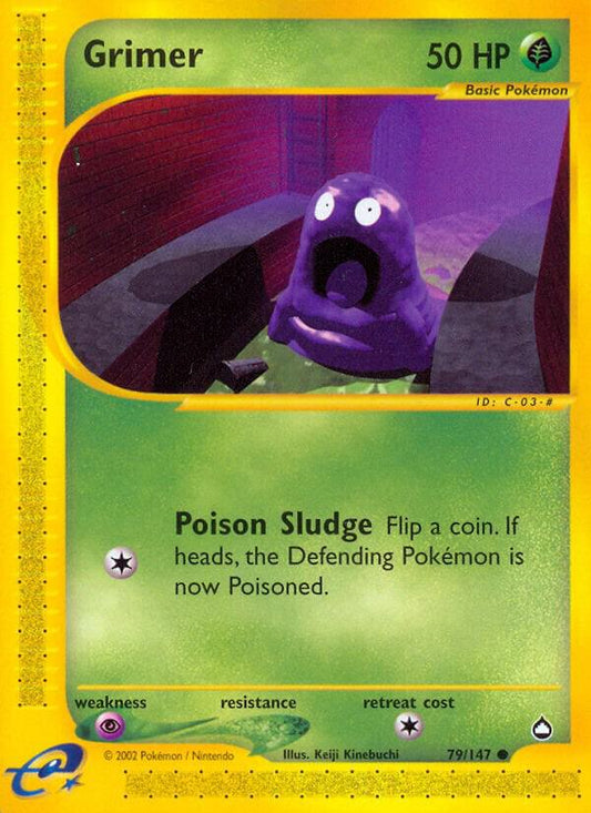 Pokemon Grimer 79/147 Aquapolis