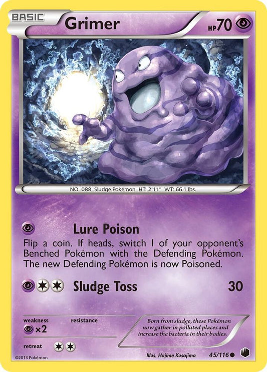 Pokemon Grimer 45/116 Plasma Freeze