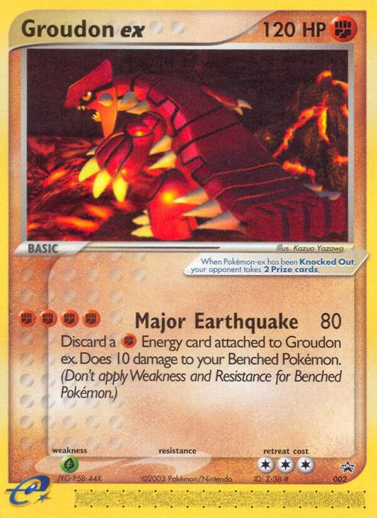 Pokemon Groudon ex 002 Nintendo Black Star Promos