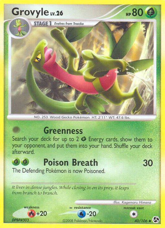 Pokemon Grovyle 40/106 Great Encounters
