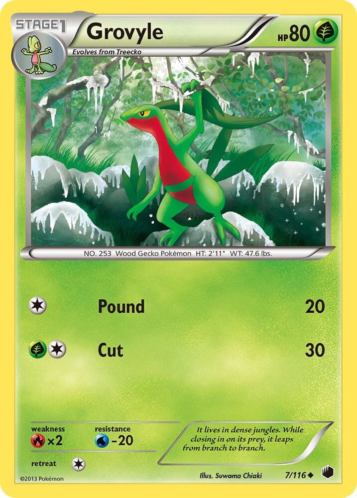 Pokemon Grovyle 7/116 Plasma Freeze