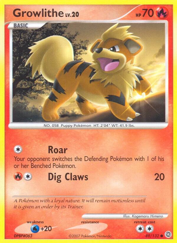 Pokemon Growlithe 89/132 Secret Wonders