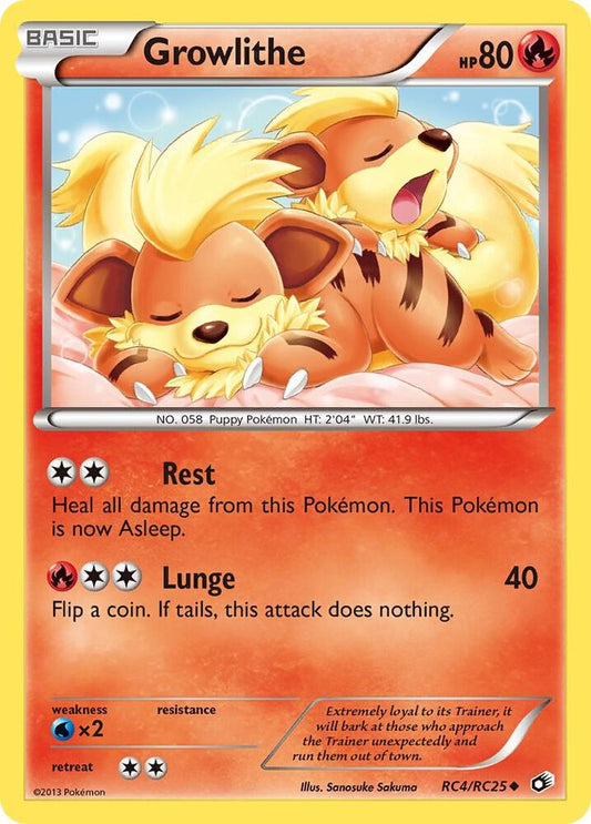 Pokemon Growlithe RC4/RC25 Legendary Treasures