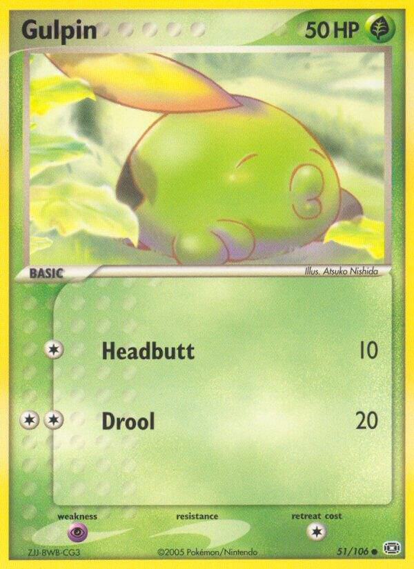 Pokemon Gulpin 51/106 Emerald