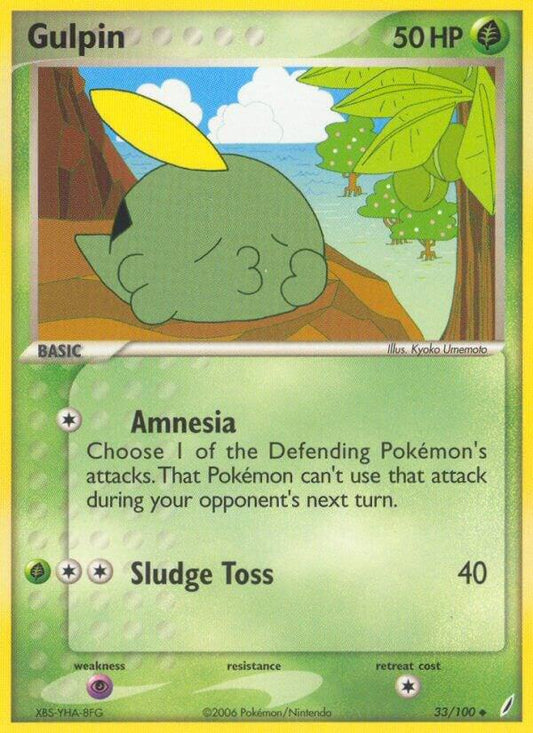Pokemon Gulpin 33/100 Crystal Guardians