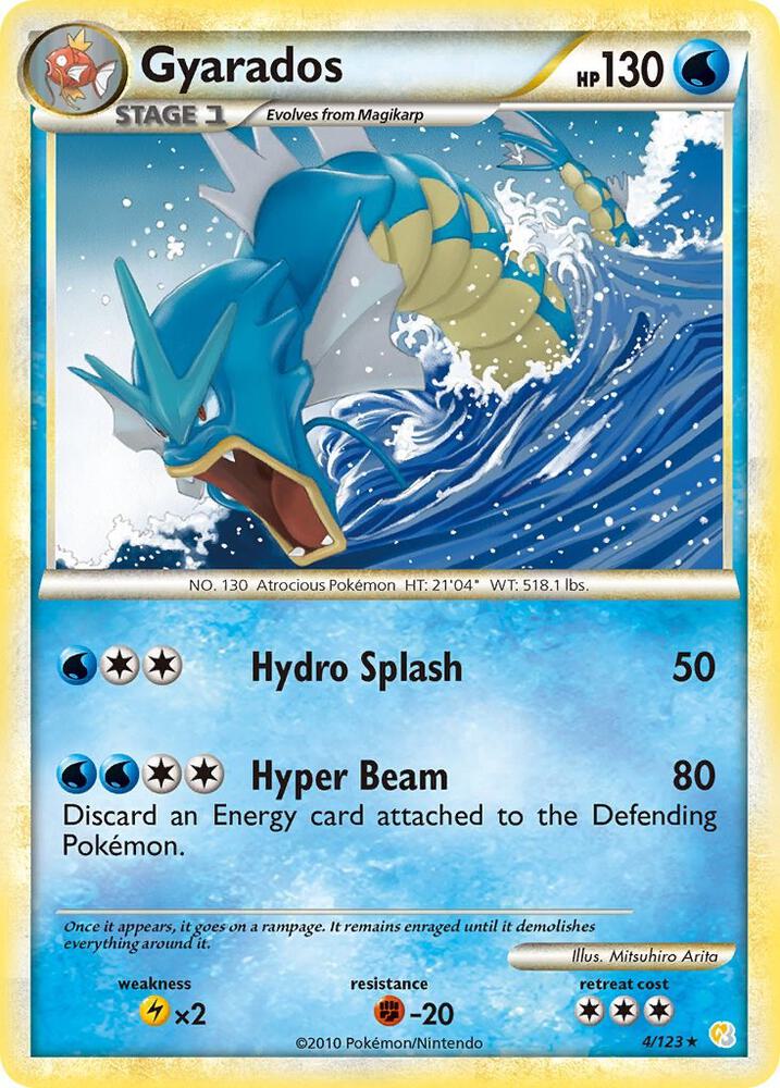 Pokemon Gyarados 4/123 HeartGold & SoulSilver
