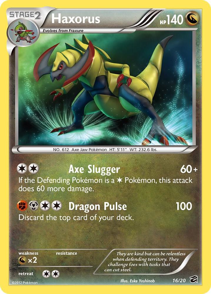 Pokemon Haxorus 16/20 Dragon Vault