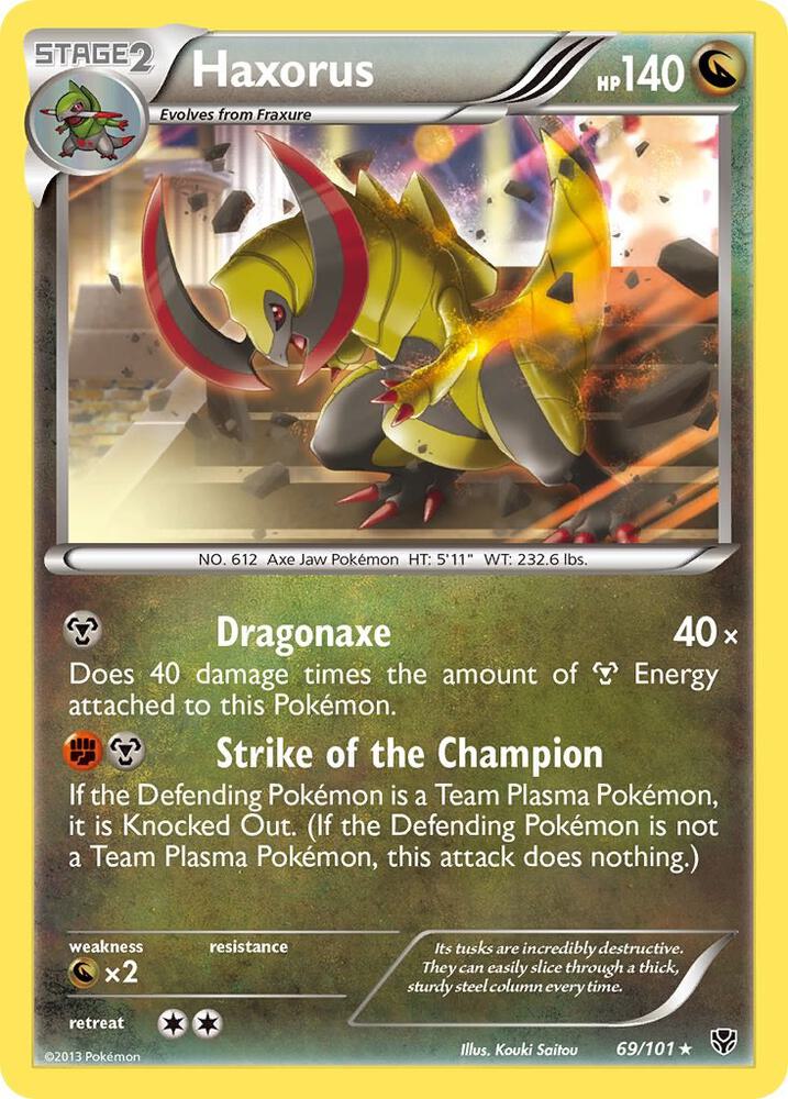 Pokemon Haxorus 69/101 Plasma Blast