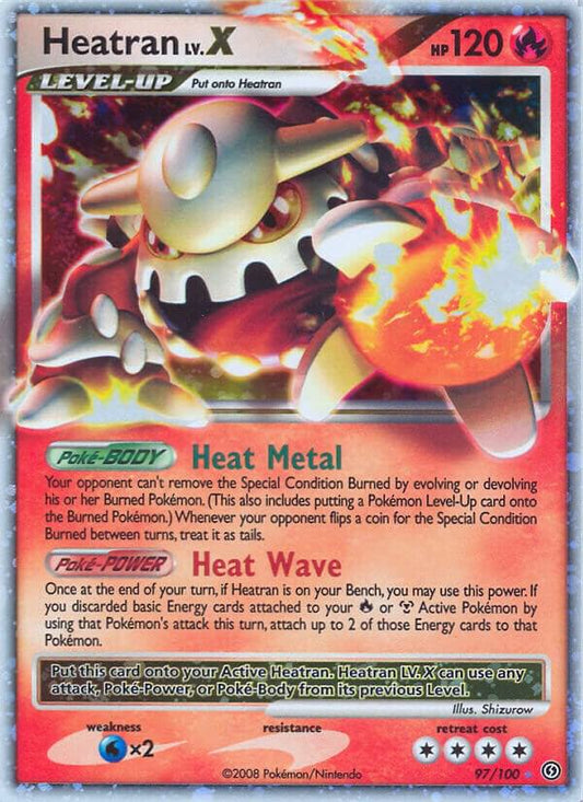 Pokemon Heatran LV.X 97/100 Stormfront