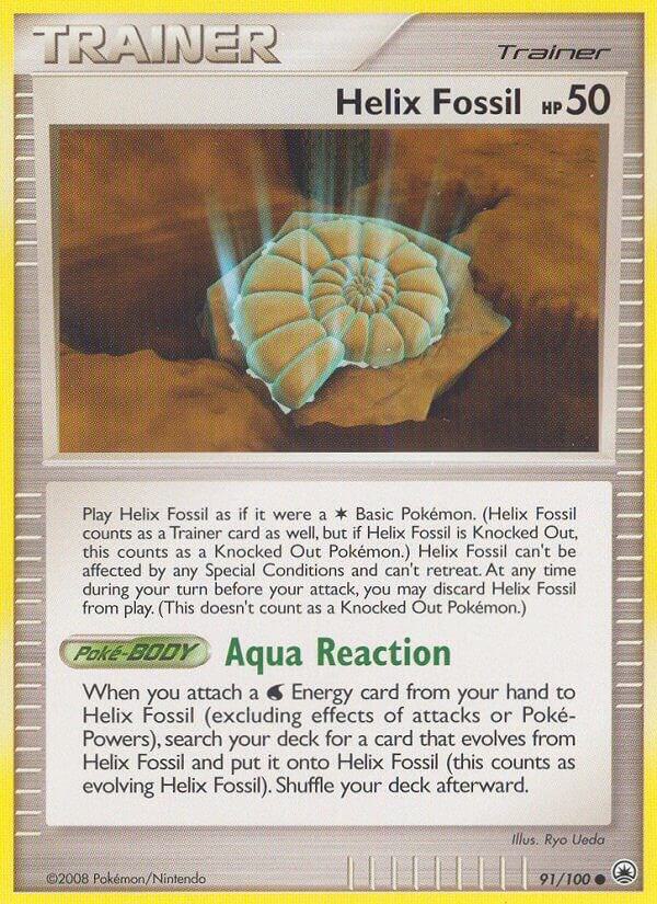 Pokemon Helix Fossil 91/100 Majestic Dawn