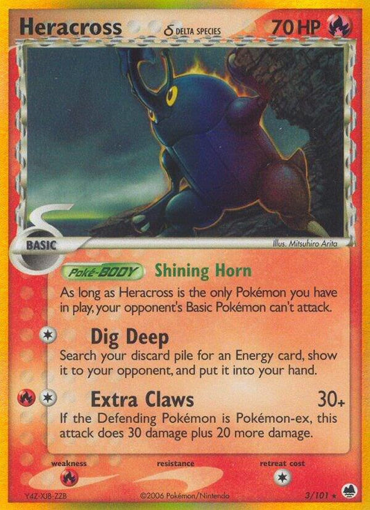 Pokemon Heracross δ 3/101 Dragon Frontiers