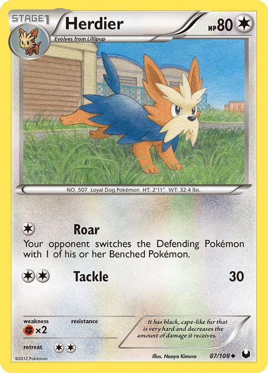 Pokemon Herdier 87/108 Dark Explorers