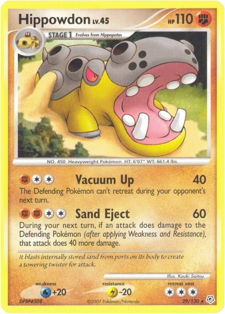 Pokemon Hippowdon 29/130 Diamond & Pearl