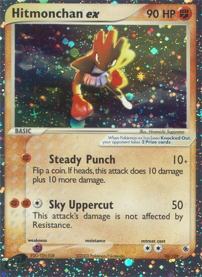 Pokemon Hitmonchan ex 98/109 EX Ruby & Sapphire