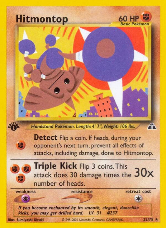 Pokemon Hitmontop 22/75 Neo Discovery