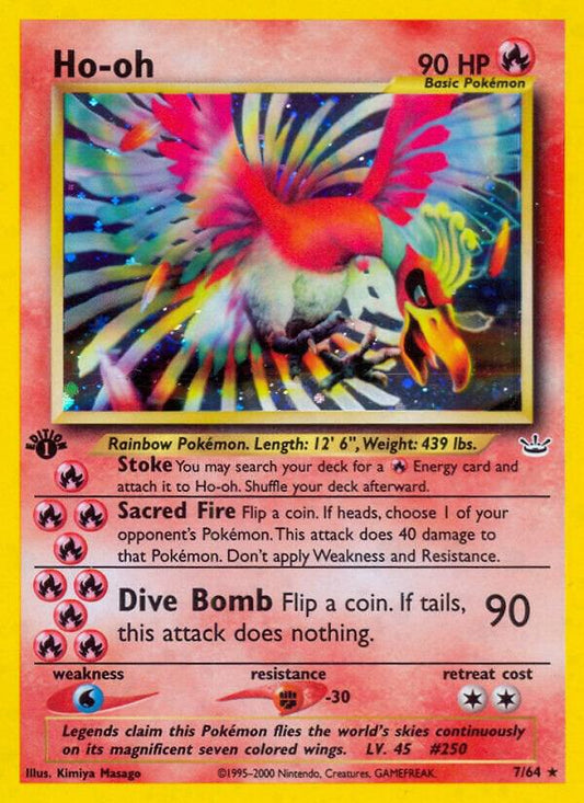 Pokemon Ho-Oh 7/64 Neo Revelation