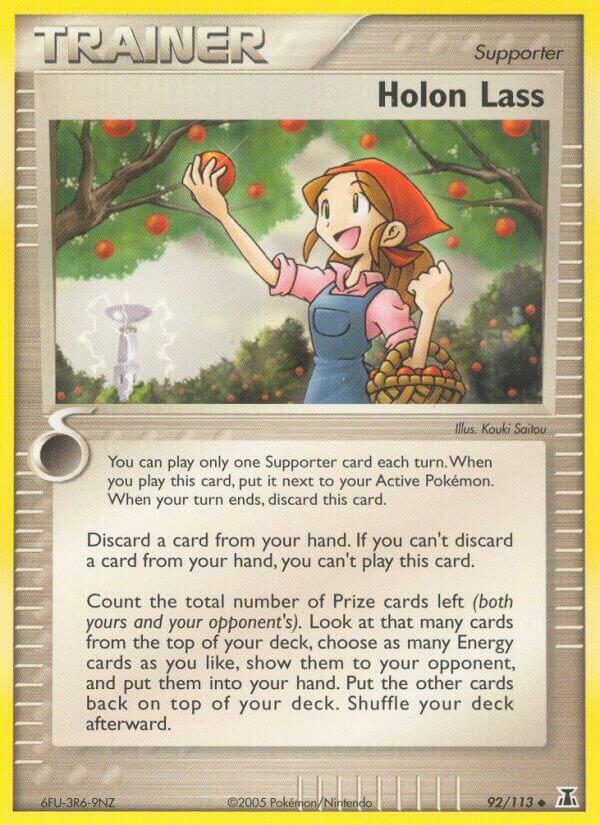 Pokemon Holon Lass 92/113 Delta Species