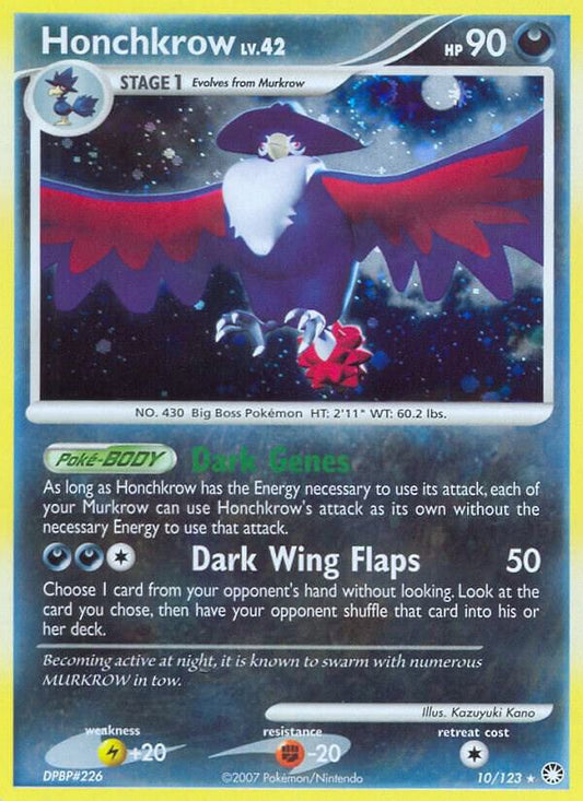 Pokemon Honchkrow 10/123 Mysterious Treasures