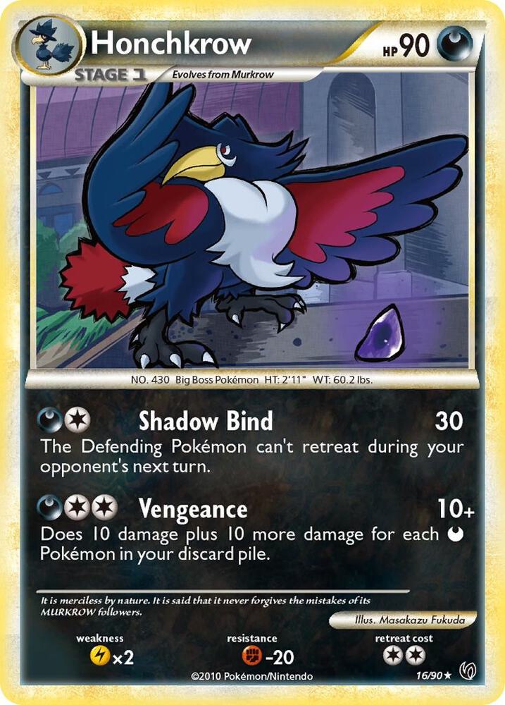 Pokemon Honchkrow 16/90 Undaunted
