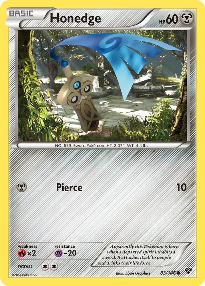 Pokemon Honedge 83/146 XY