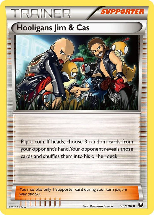 Pokemon Hooligans Jim & Cas 95/108 Dark Explorers