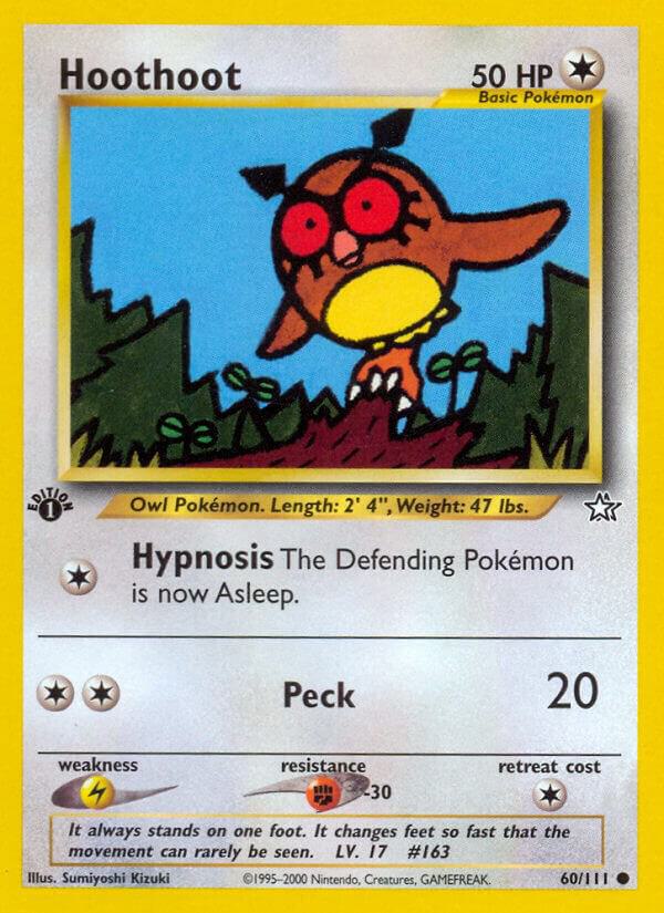 Pokemon Hoothoot # 60 Neo Genesis
