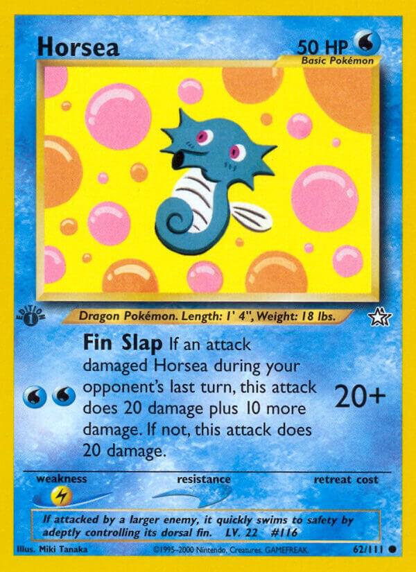 Pokemon Horsea # 62 Neo Genesis