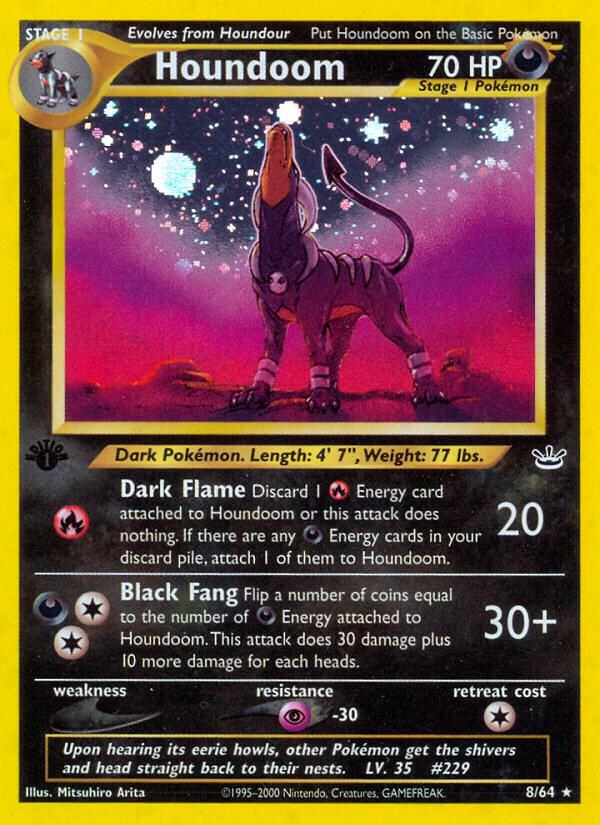 Pokemon Houndoom 8/64 Neo Revelation