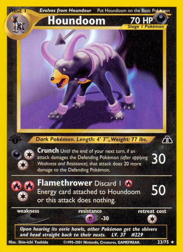 Pokemon Houndoom 23/75 Neo Discovery